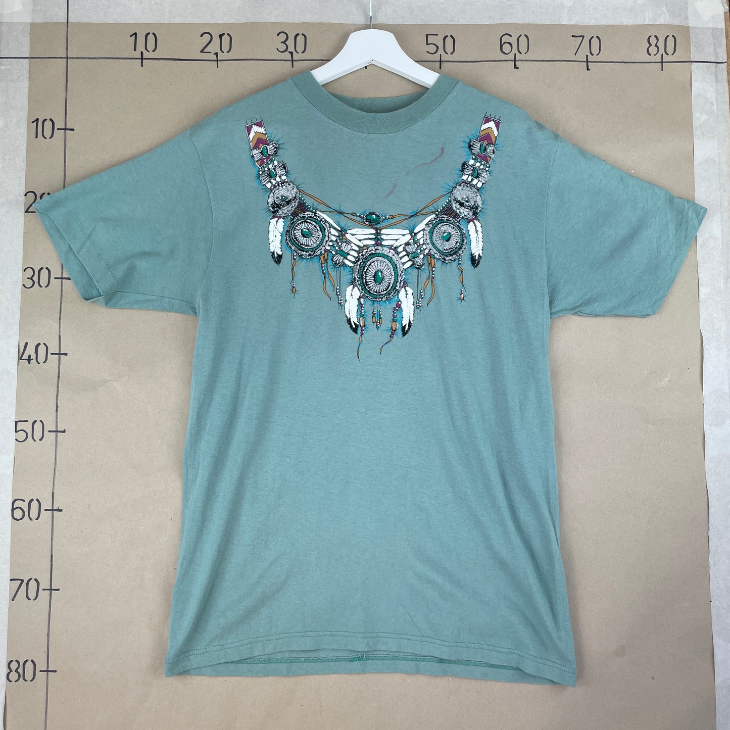 Turkis Vintage Diamond Dust T-Shirt Med Statement Frontprint