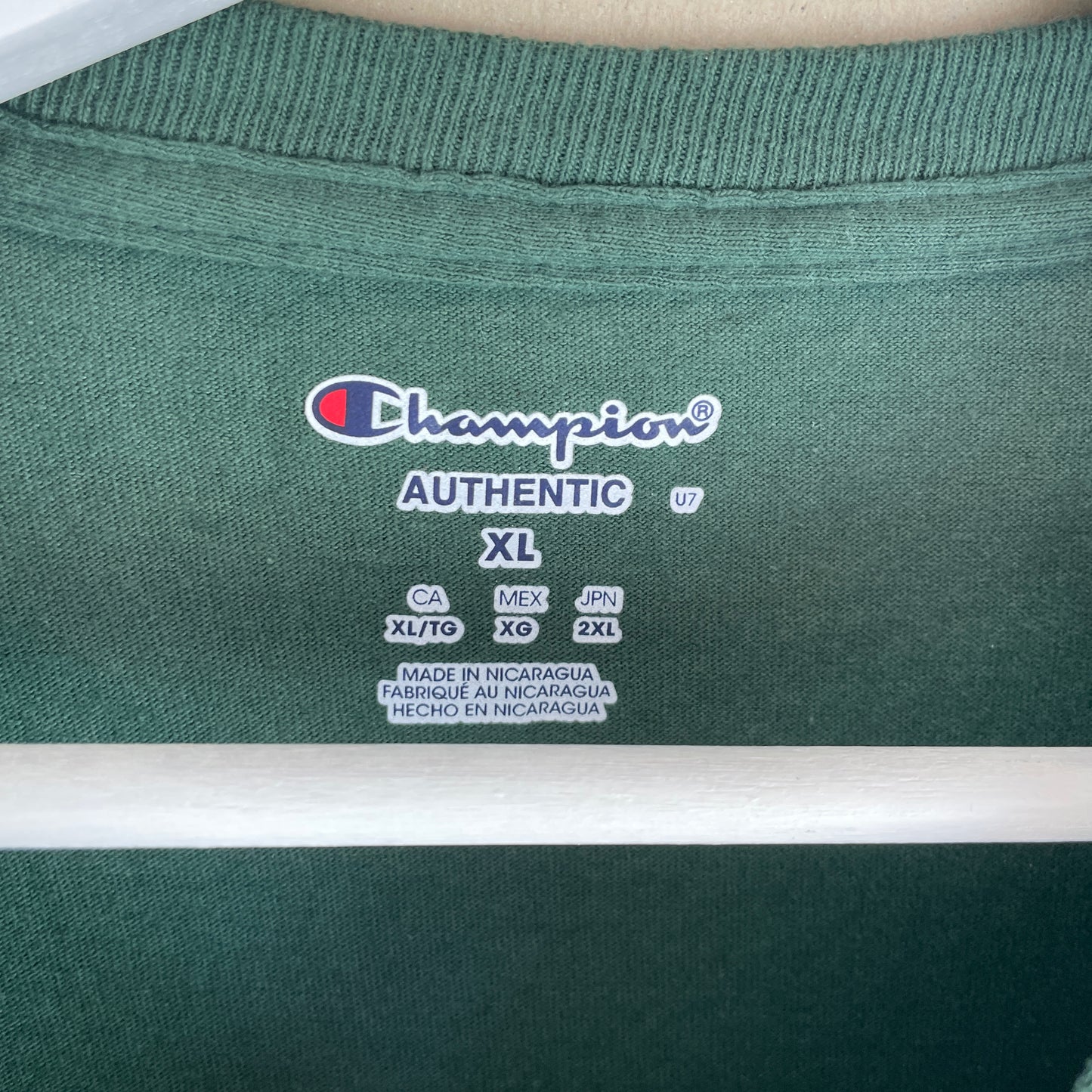 Grøn Vintage Champion “Mason Nation” T-shirt