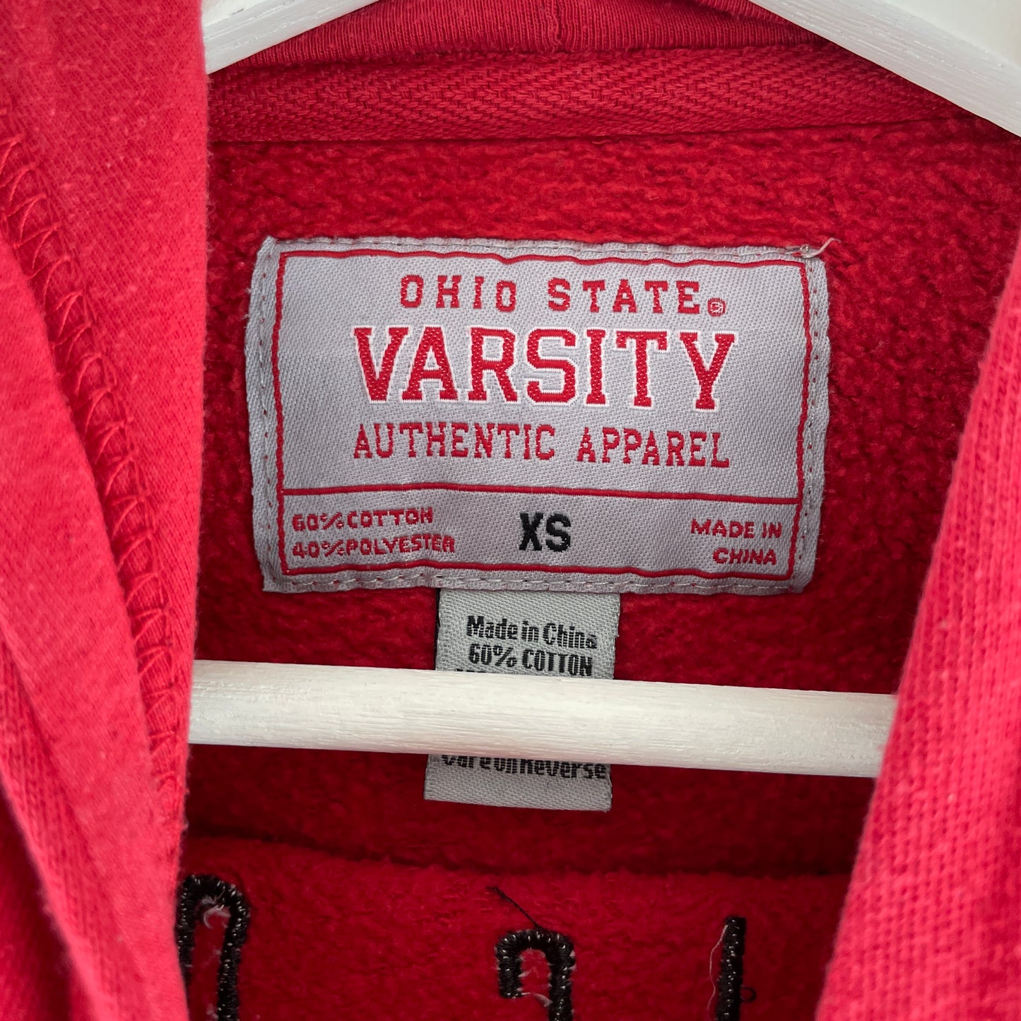 Rød Vintage Ohio State Buckeyes Hoodie