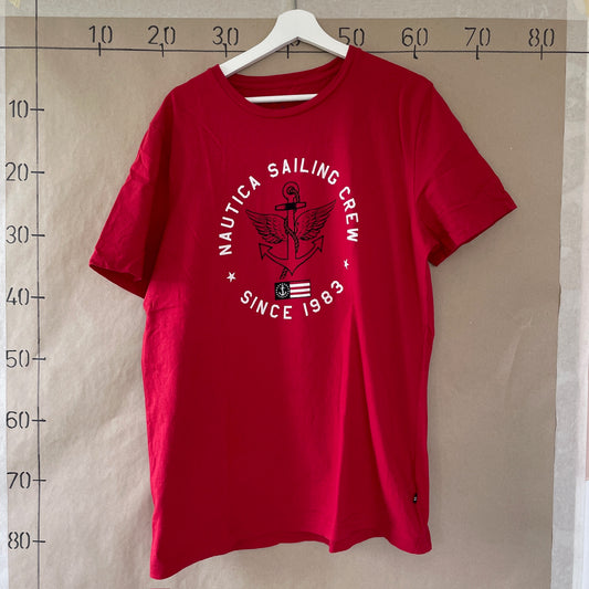 Mørkerød Vintage Nautica T-Shirt