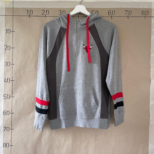 Grå NBA "Bulls" Hoodie
