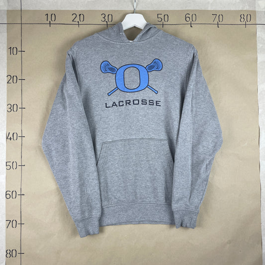 Grå Vintage Lacrosse Hoodie