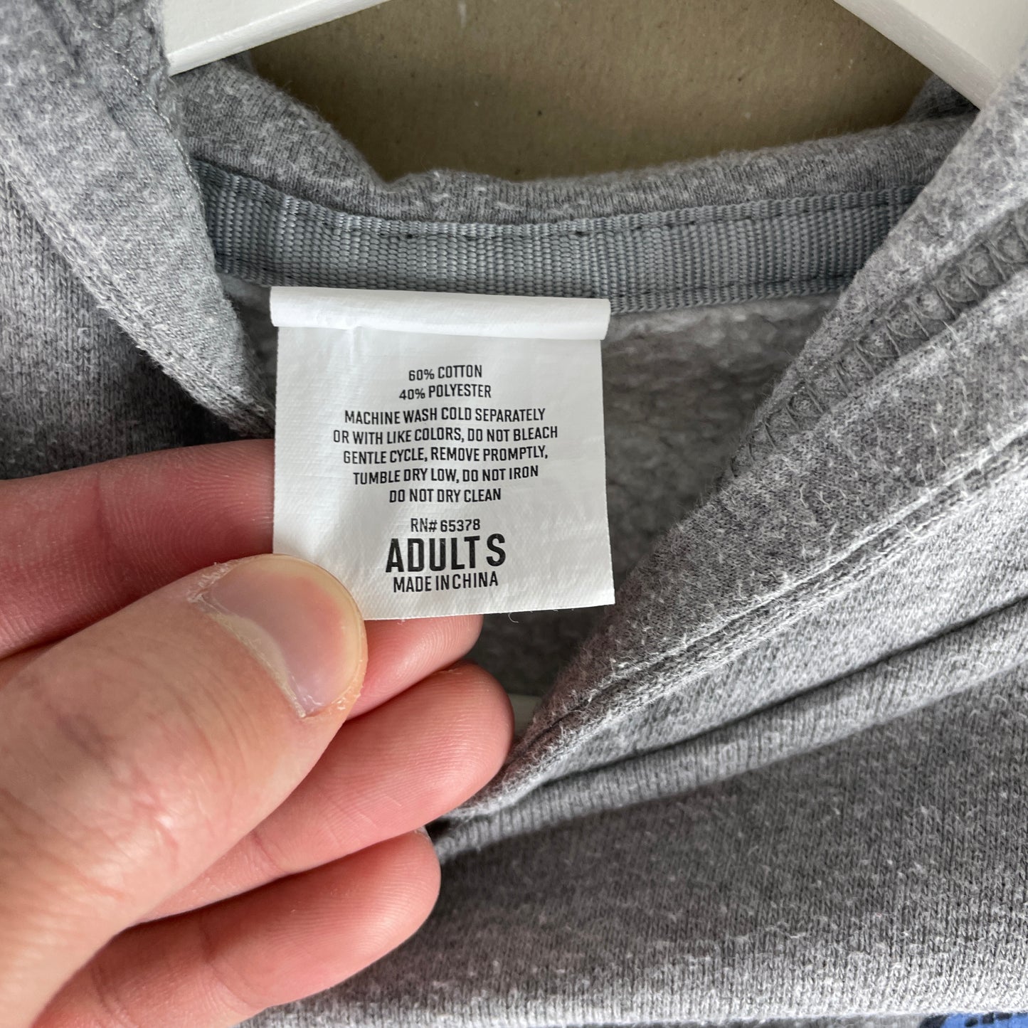 Grå Vintage Lacrosse Hoodie