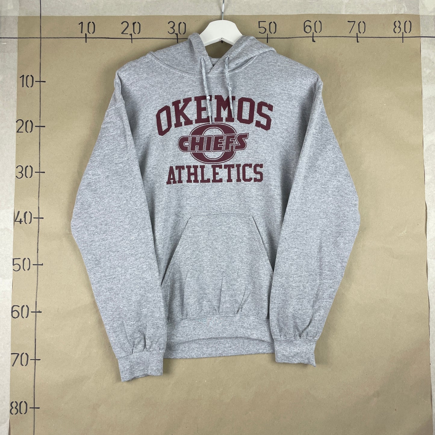 Grå Vintage Okemos Hoodie