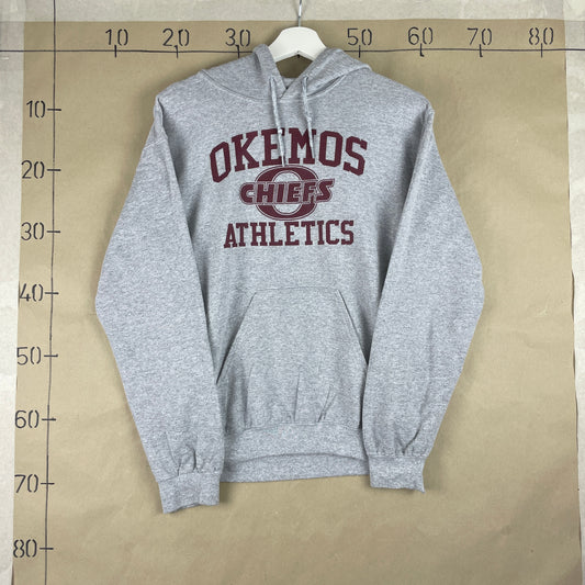 Grå Vintage Okemos Hoodie