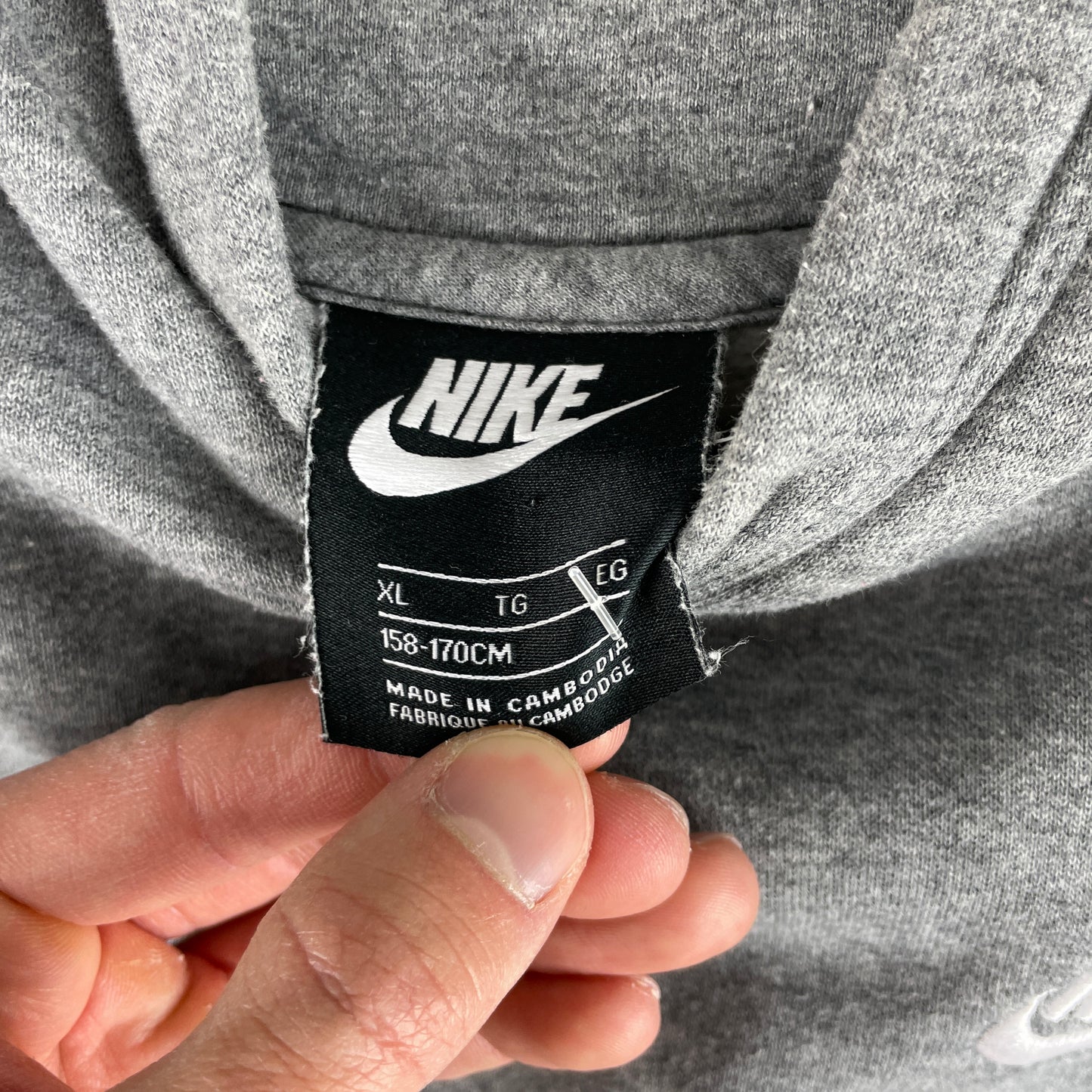 Grå Nike Hoodie