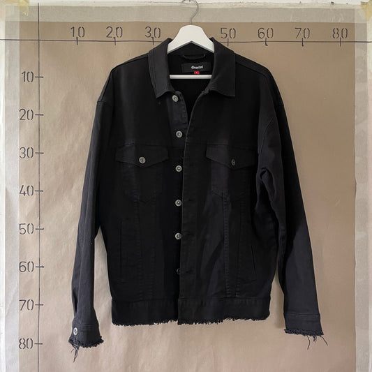 Sort Vintage Denimjakke