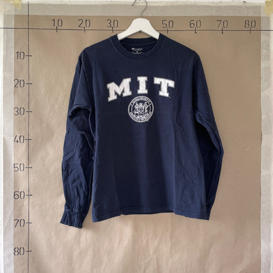 Blå Langærmet Champion T-Shirt