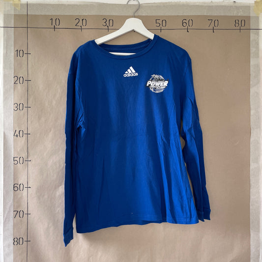 Mørkeblå Langærmet Adidas T-Shirt