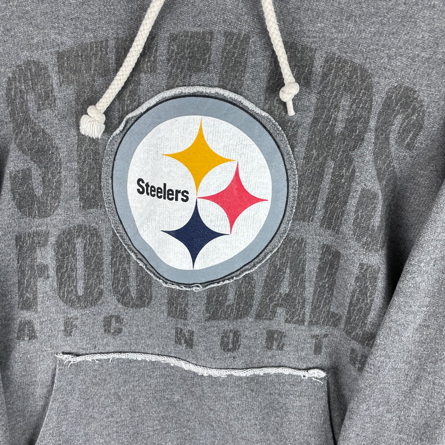 Grå Vintage Steelers Hoodie