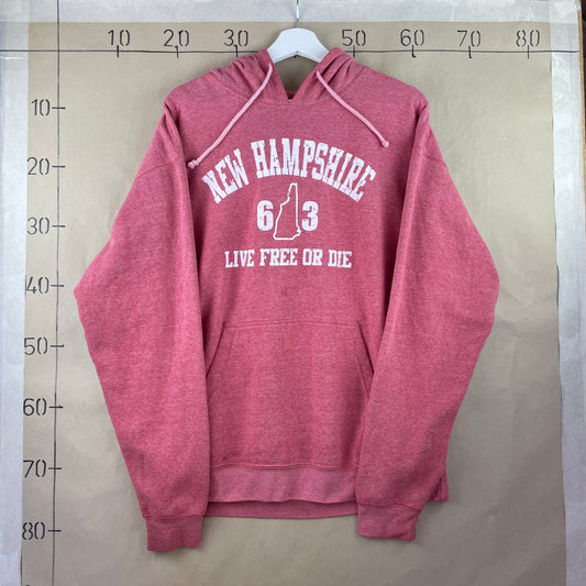 Rød Vintage New Hampshire Hoodie