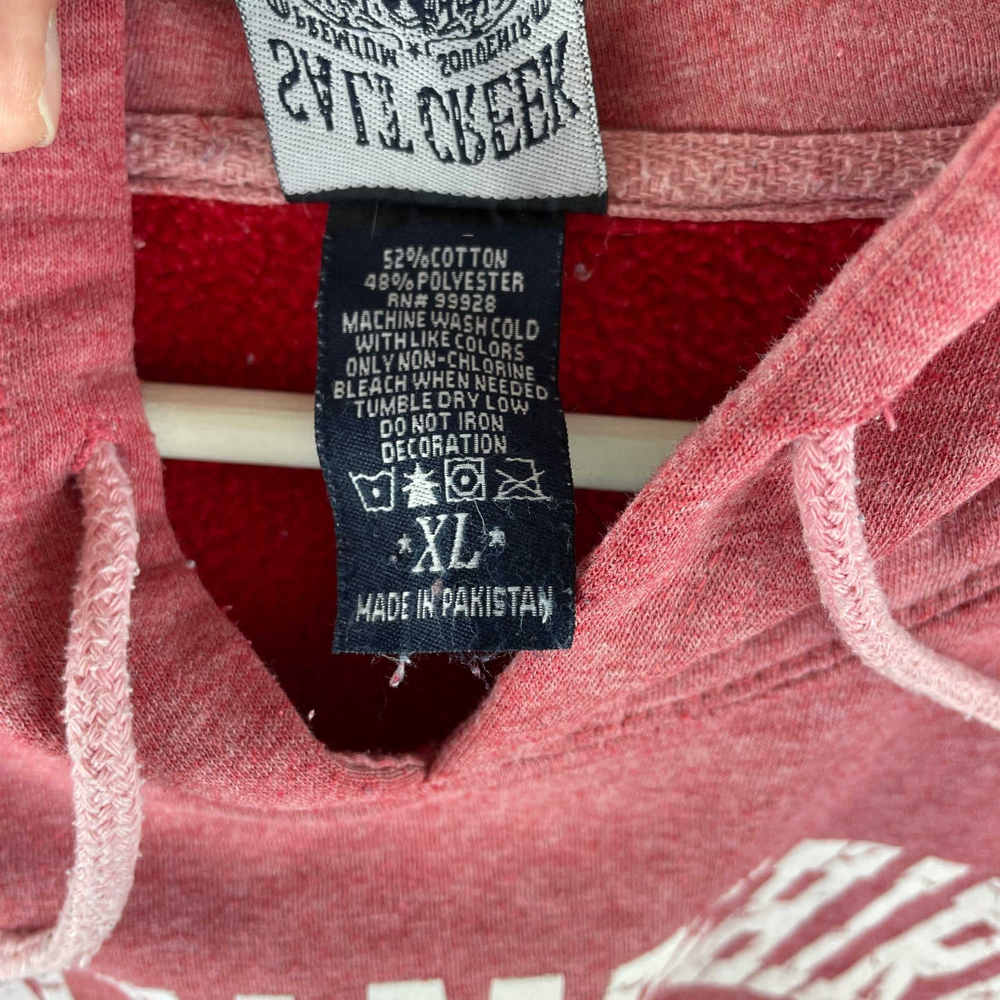 Rød Vintage New Hampshire Hoodie