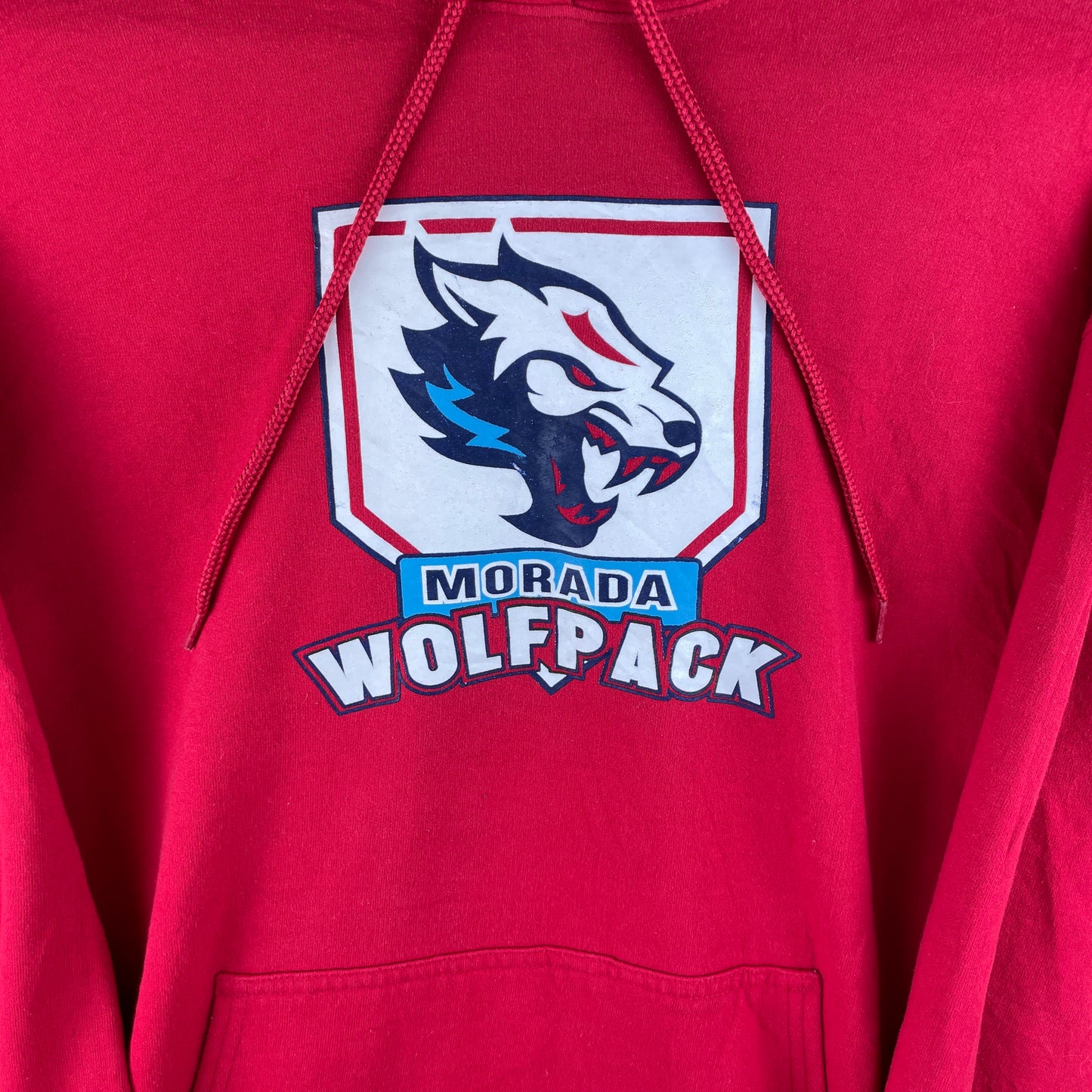 Rød Vintage Morada Wolfpack Hoodie