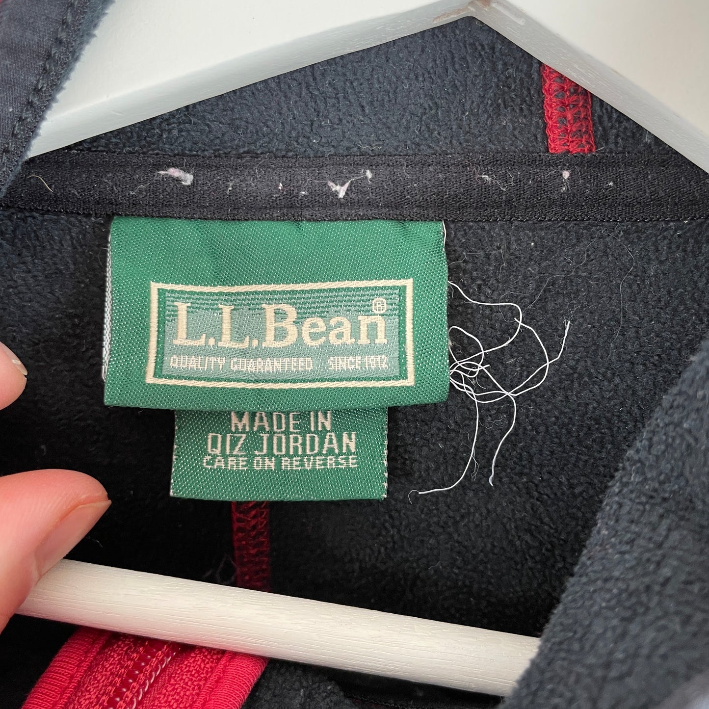 Rød Vintage L.L.Bean Fleece Hoodie