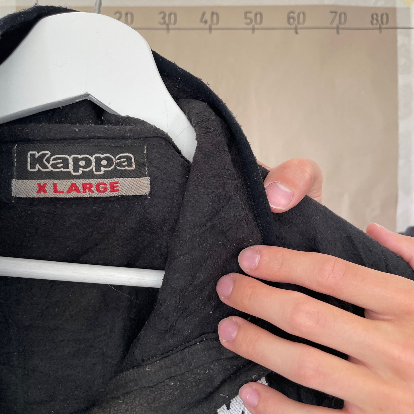 Sort Vintage Kappa Fleece Sweatshirt