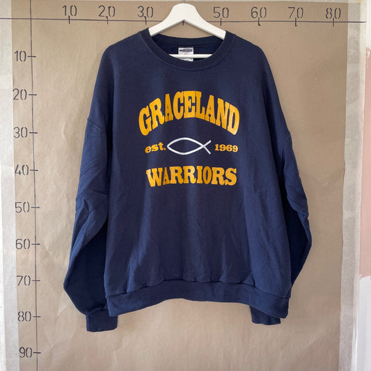 Mørkeblå Vintage Sweatshirt
