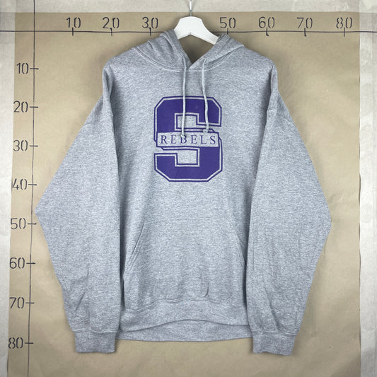 Grå Vintage Rebels Hoodie