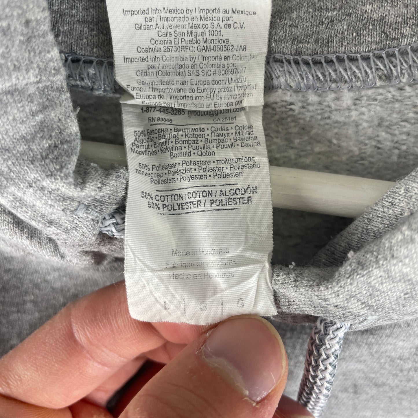 Grå Vintage Rebels Hoodie