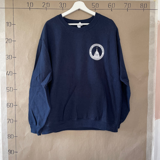 Mørkeblå Vintage "University" Sweatshirt