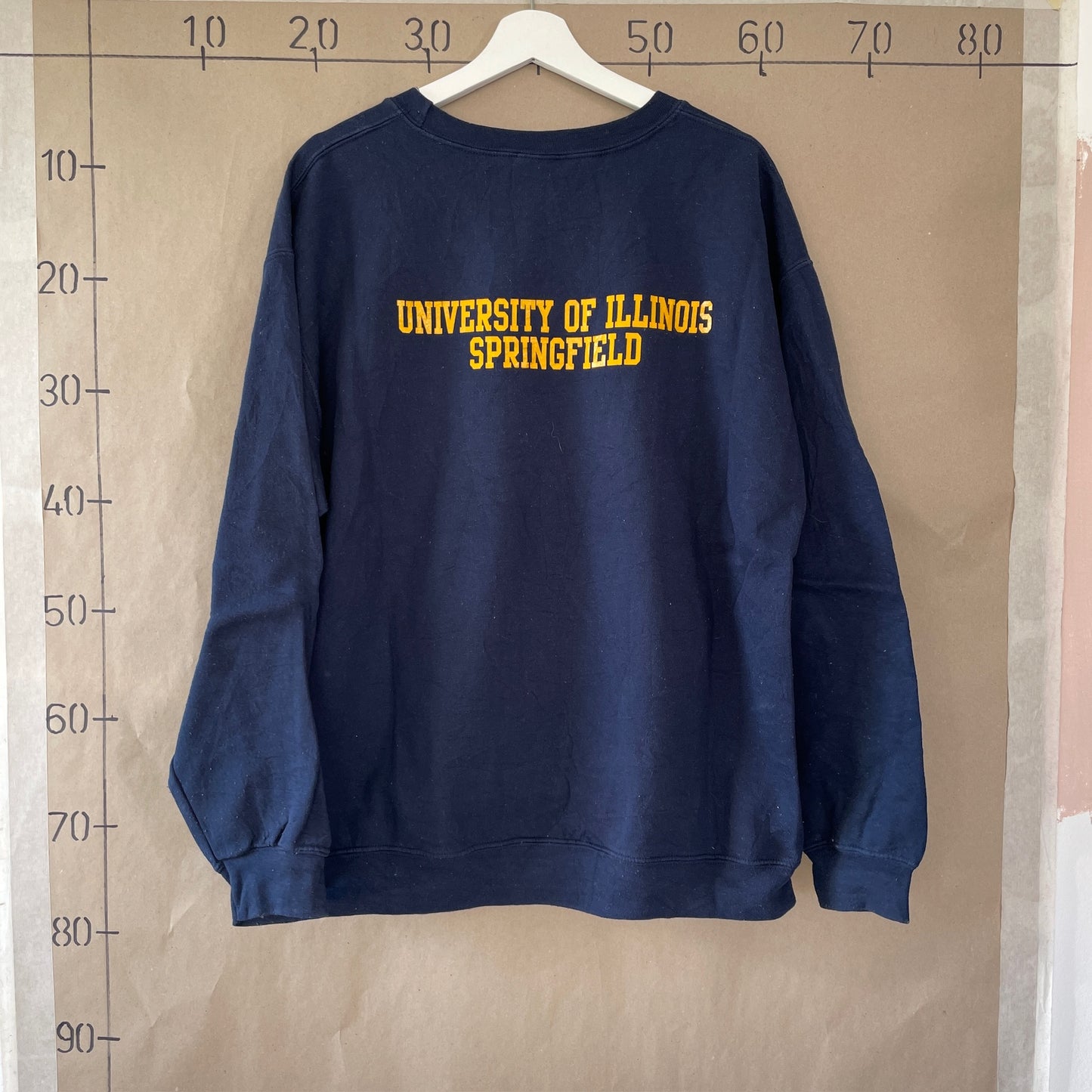 Mørkeblå Vintage "University" Sweatshirt