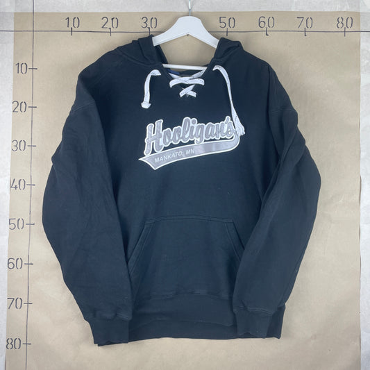 Sort Vintage Hooligans Hoodie