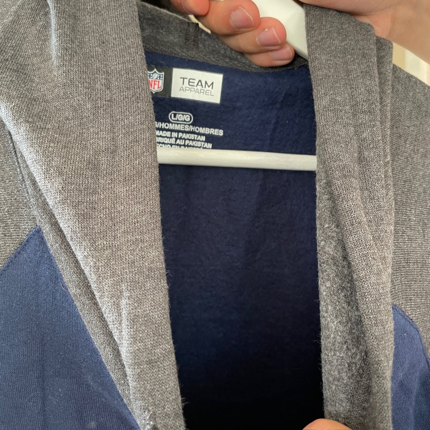 Blå NFL Hoodie