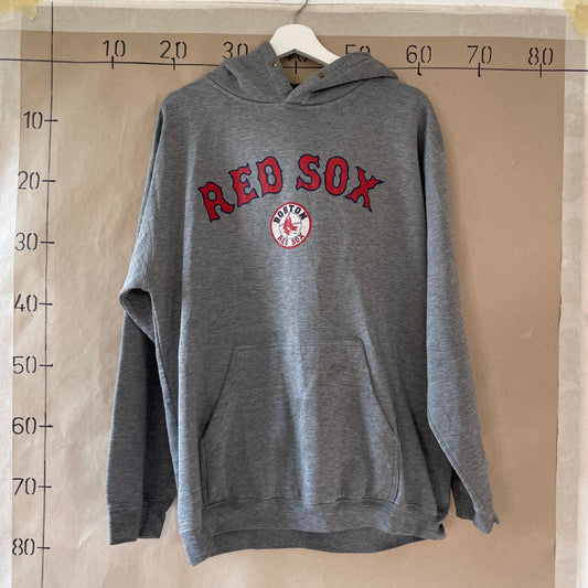 Grå Vintage "Red Sox" Hoodie