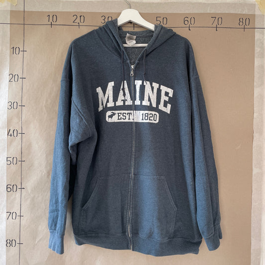 Navyblå Vintage Hoodie