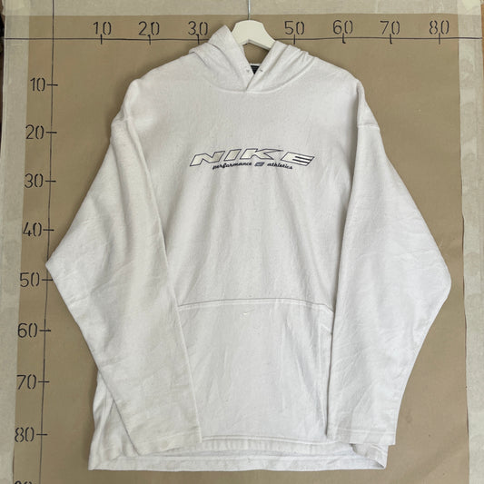 Hvid Vintage Nike Performance Athletics Fleece Hoodie
