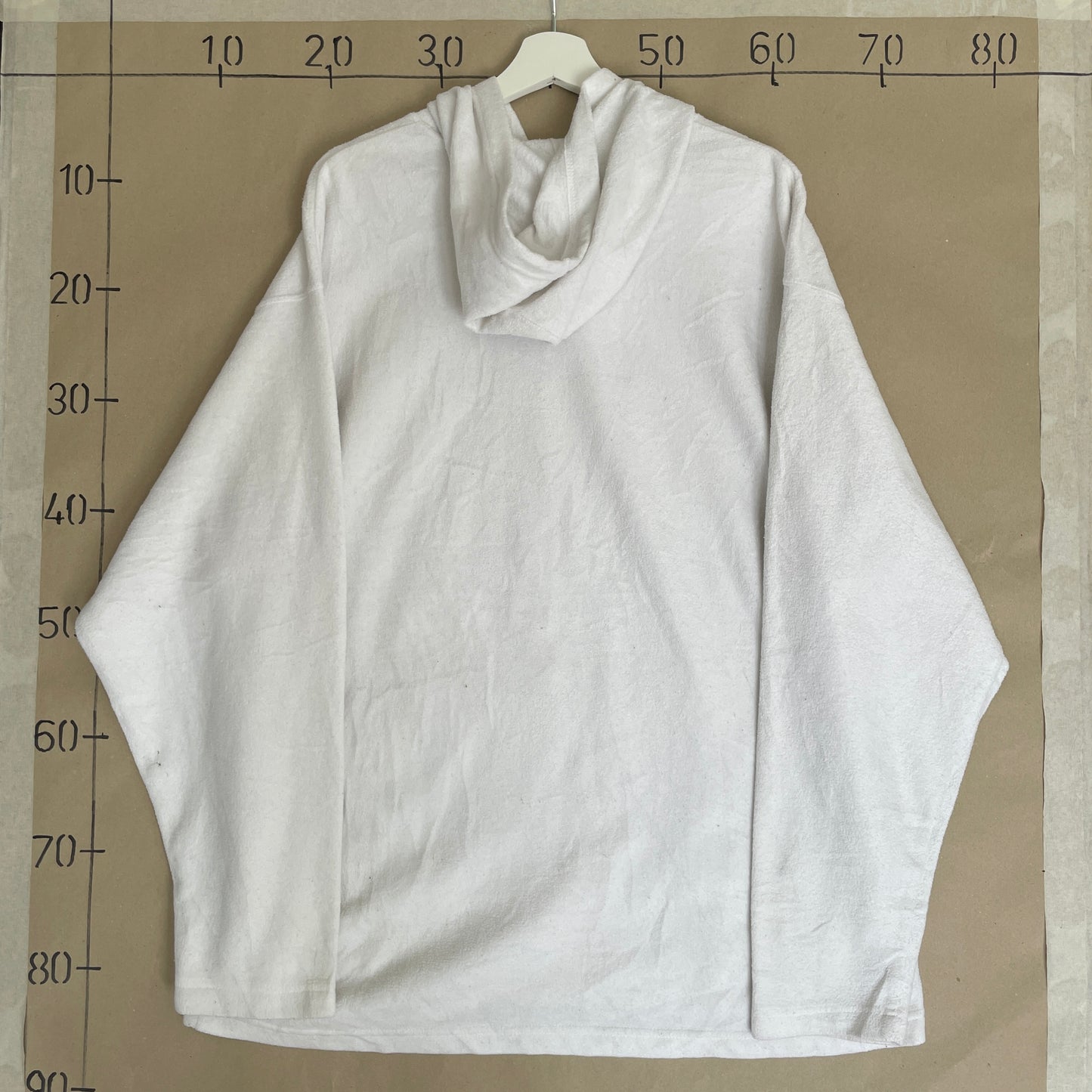 Hvid Vintage Nike Performance Athletics Fleece Hoodie