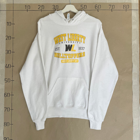 Hvid Vintage West Liberty Hilltoppers Hoodie
