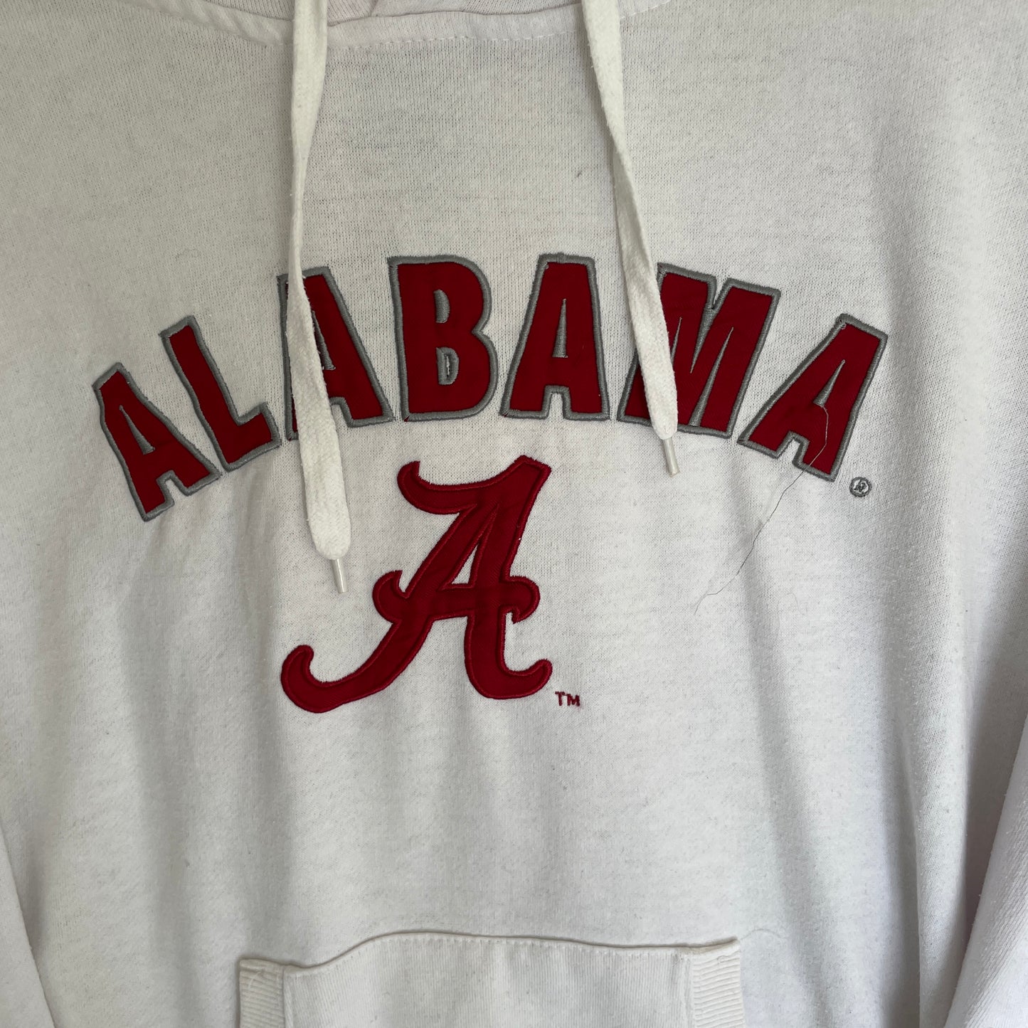 Hvid Vintage Alabama Crimson Tide Hoodie