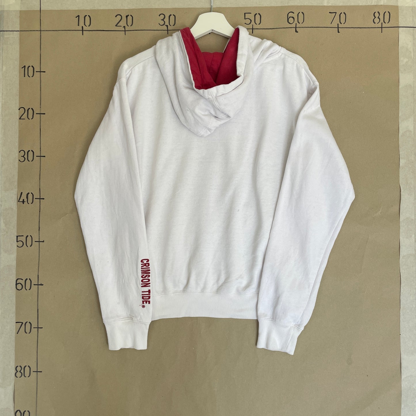 Hvid Vintage Alabama Crimson Tide Hoodie