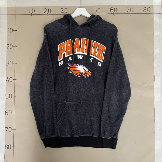 Grå Vintage Prairie Hawks College Hoodie