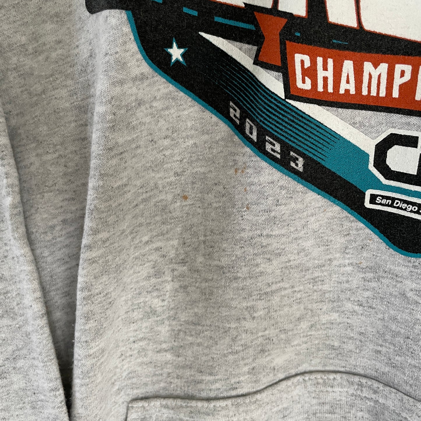 Grå Vintage San Diego Sectional Basketball Championships Hoodie