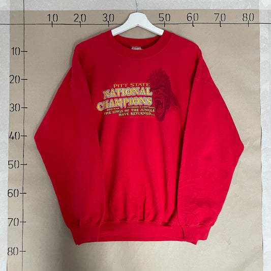 Rød Vintage Pitt State National Champions Sweatshirt
