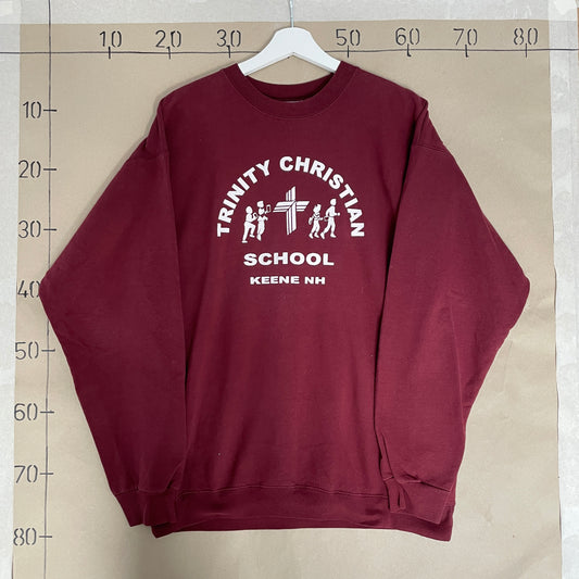 Bordeaux Vintage Trinity Christian School Sweatshirt