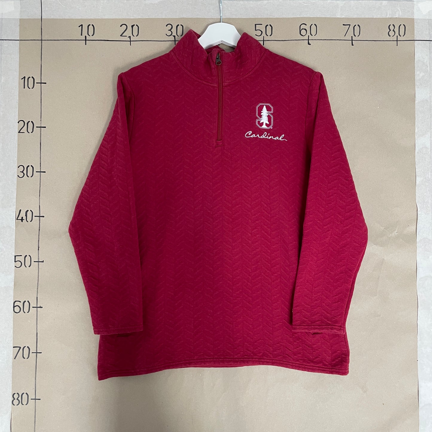 Rød Vintage Champion Stanford Cardinal Quarter Zip
