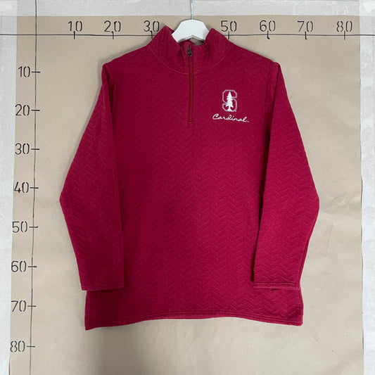 Rød Vintage Champion Stanford Cardinal Quarter Zip