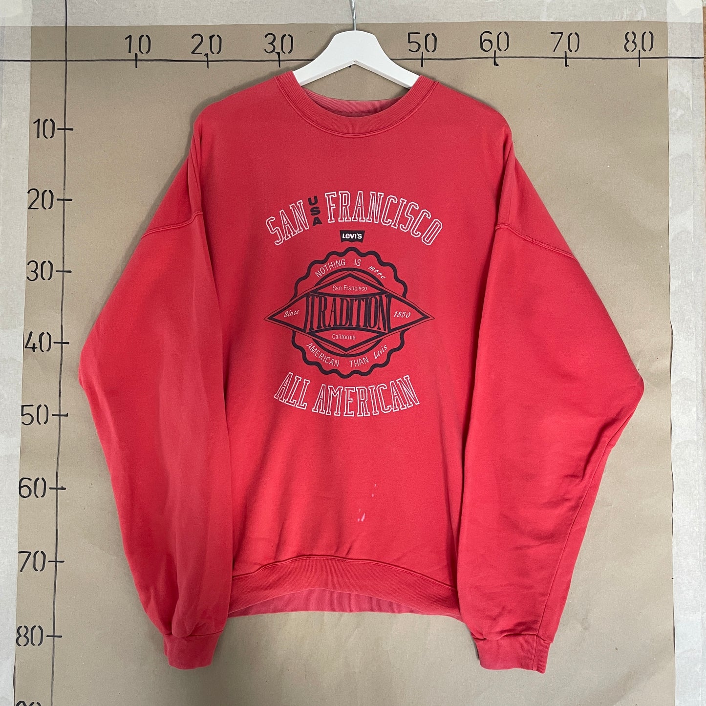 Rød Levi's San Francisco Tradition Sweatshirt