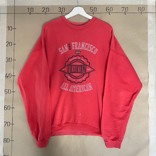 Rød Levi's San Francisco Tradition Sweatshirt