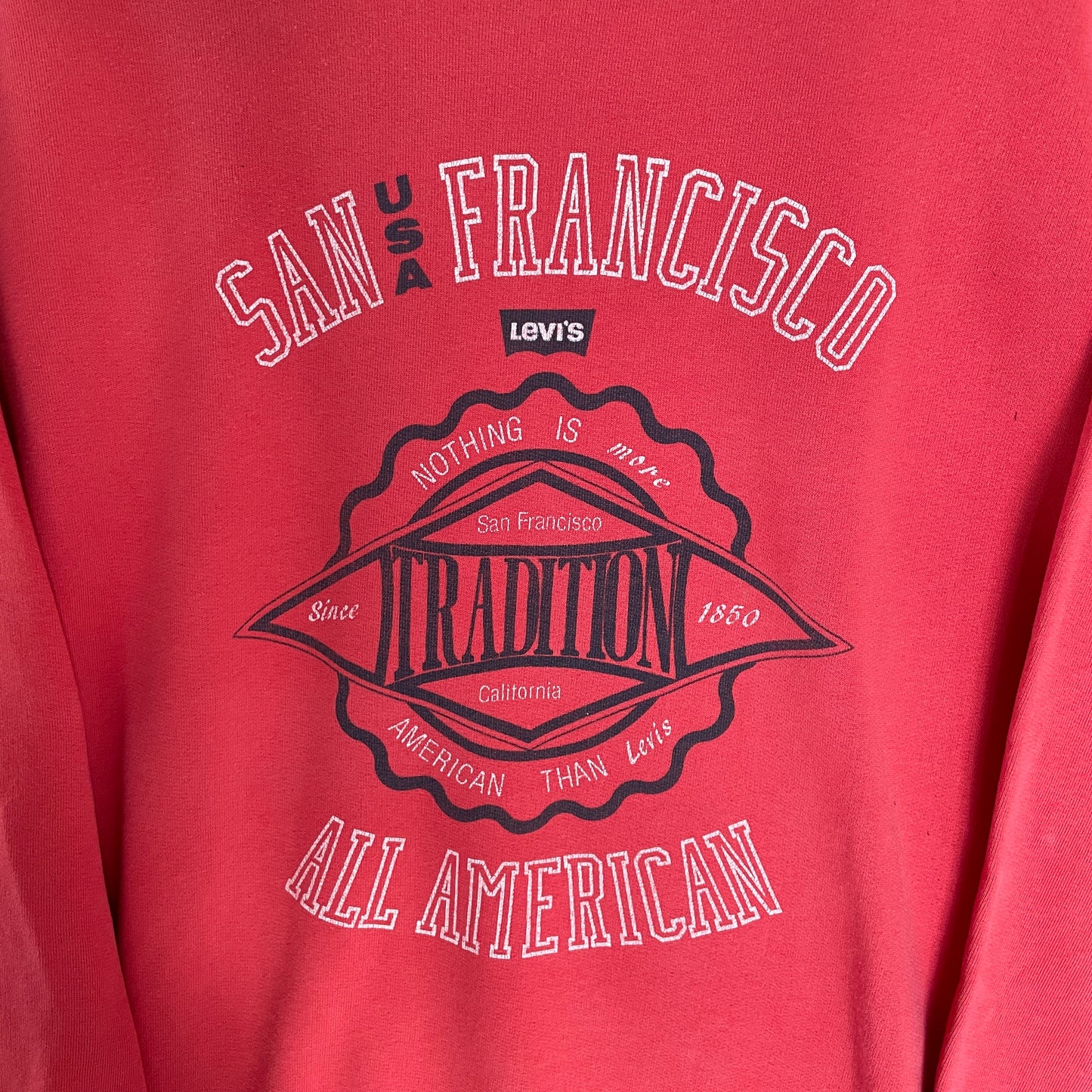 Rød Levi's San Francisco Tradition Sweatshirt