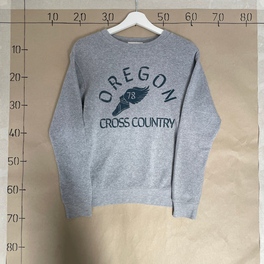 Grå Vintage Oregon Cross Country Sweatshirt