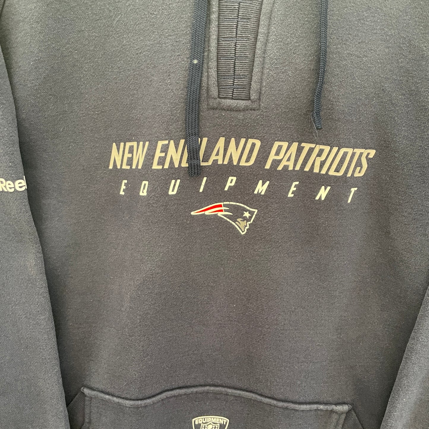 Mørkeblå Reebok New England Patriots Hoodie