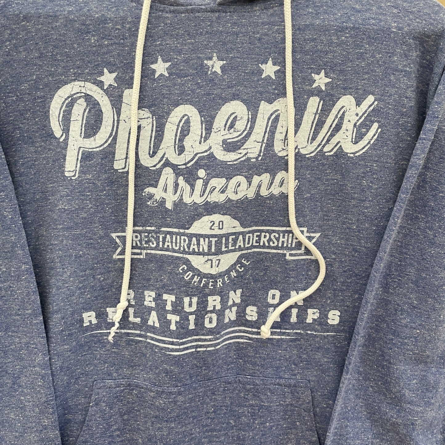 Blå Vintage Phoenix Arizona Hoodie