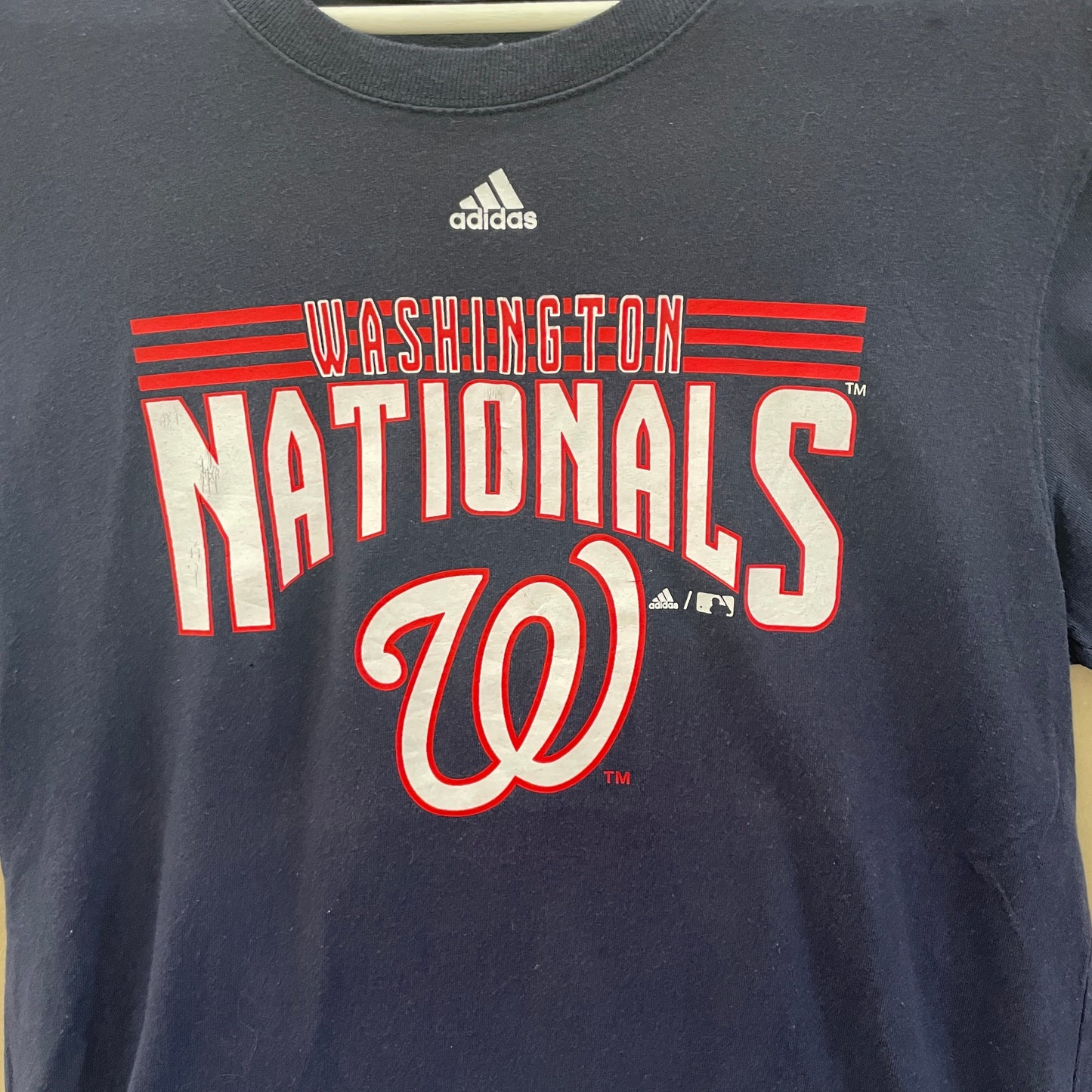 Mørkeblå Adidas Washington Nationals T-Shirt