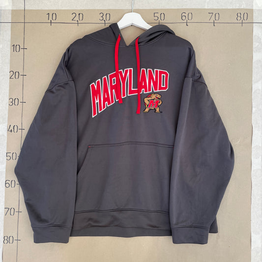 Grå Vintage Maryland Terrapins Hoodie