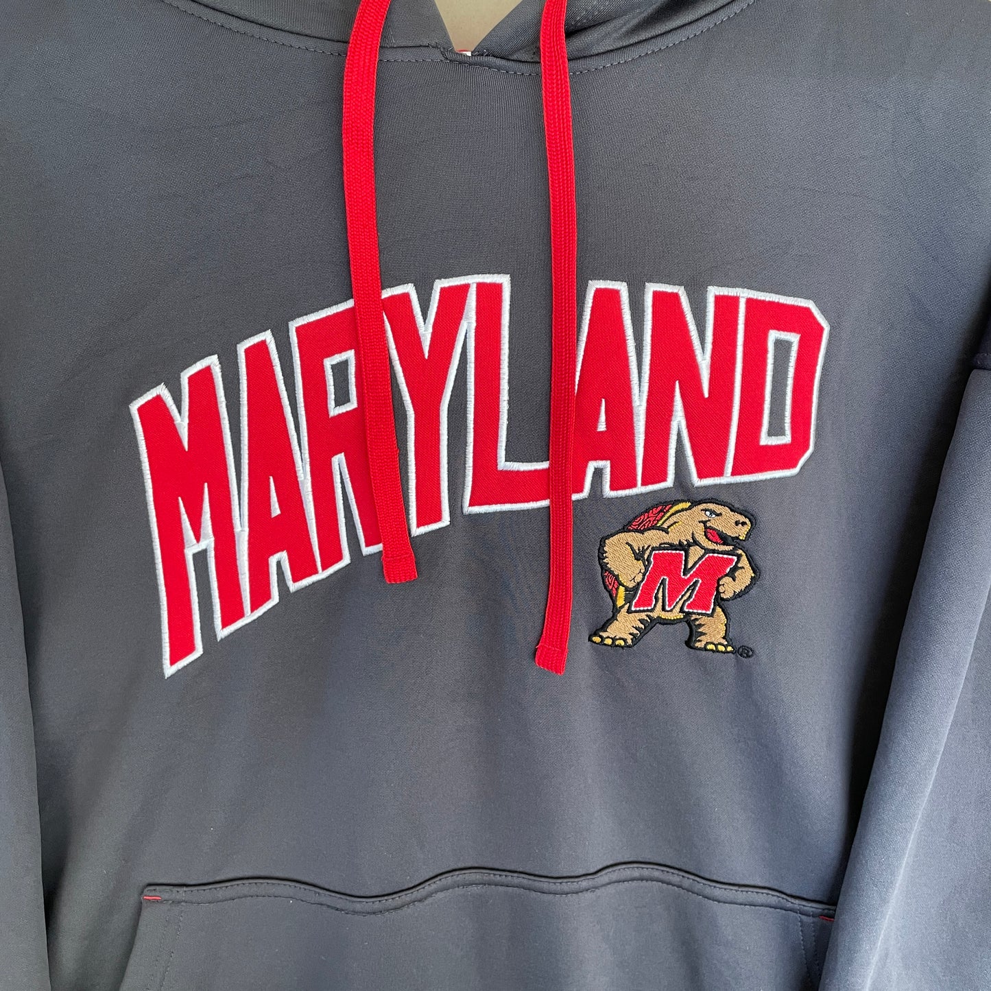 Grå Vintage Maryland Terrapins Hoodie