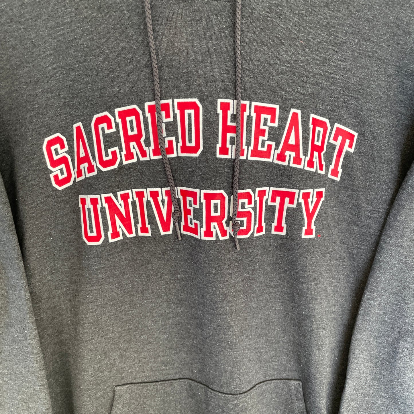 Grå Vintage Champion Hoodie Sacred Heart University