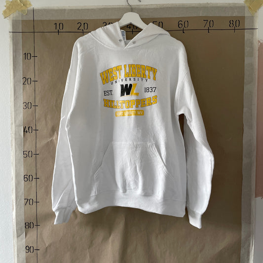 Hvid Vintage "University" Hoodie